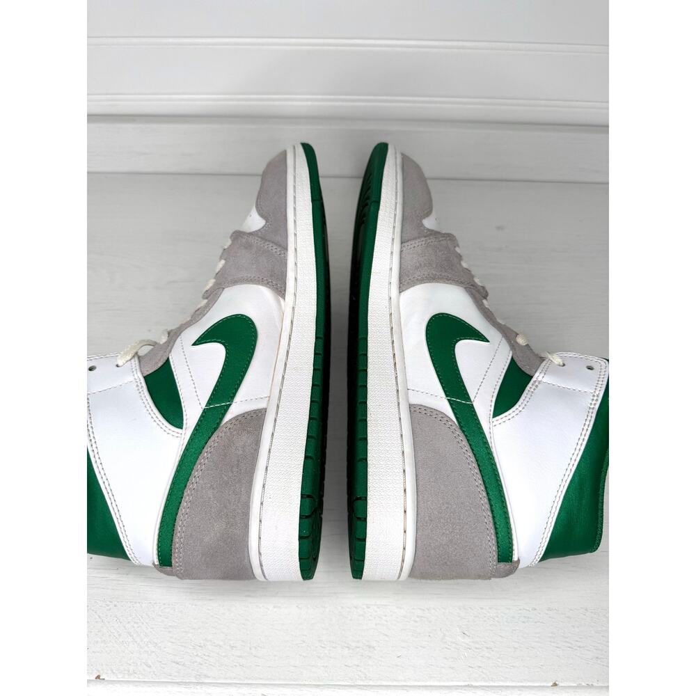 Air Jordan 1 Mid SE Grey Pine Green DC7294-103 Men’s Size 11 White Grey - Picture 5 of 8